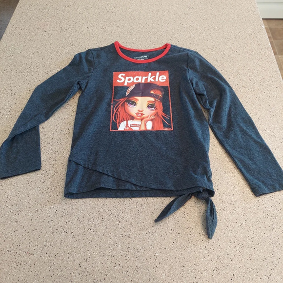 Rainbow High Girl’s Fashion Top red Sparkle size 7/8 - Picture 1 of 7